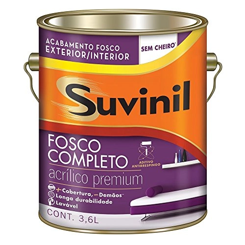 Tinta Acrílica Fosco Tomate Seco - Branco