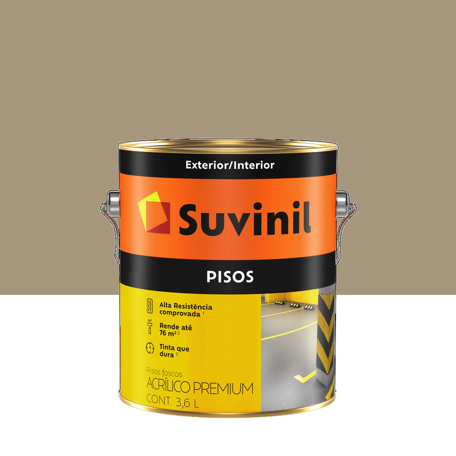 Tinta Acrílica Pisos Concreto 3,6 L Suvinil