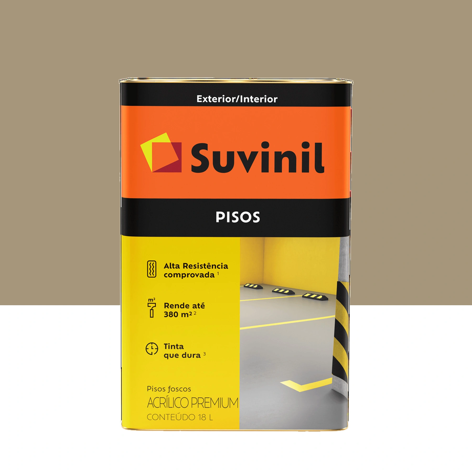 Tinta Acrílica para Piso 18 Litros - Concreto