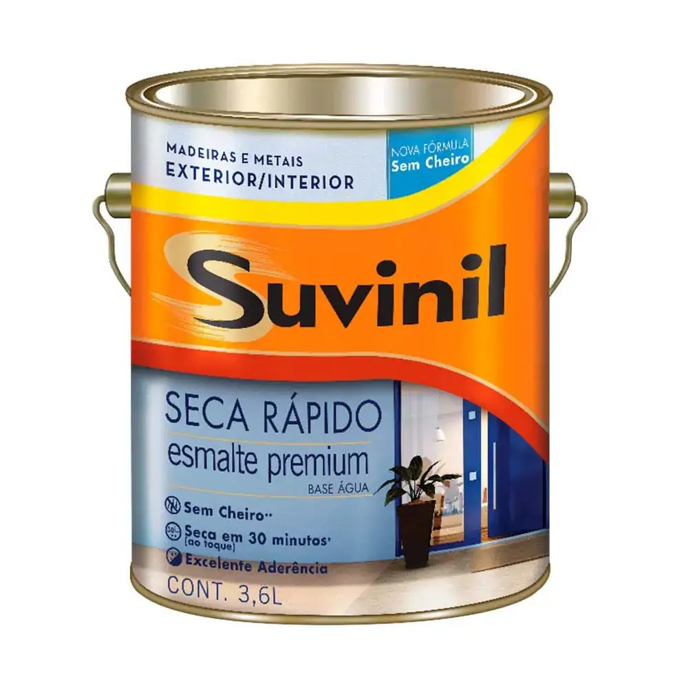 Tinta Esmalte Seca Rápido Brilhante Branco 3,6 Litros Ref. 53698421