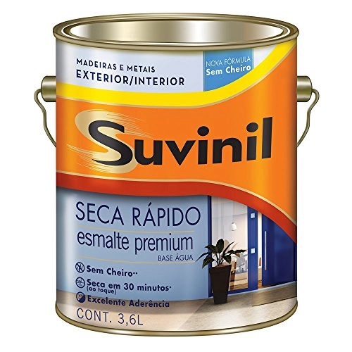 Tinta Esmalte Premium Brilhante Seca Rápido Branca 3,6 Litros