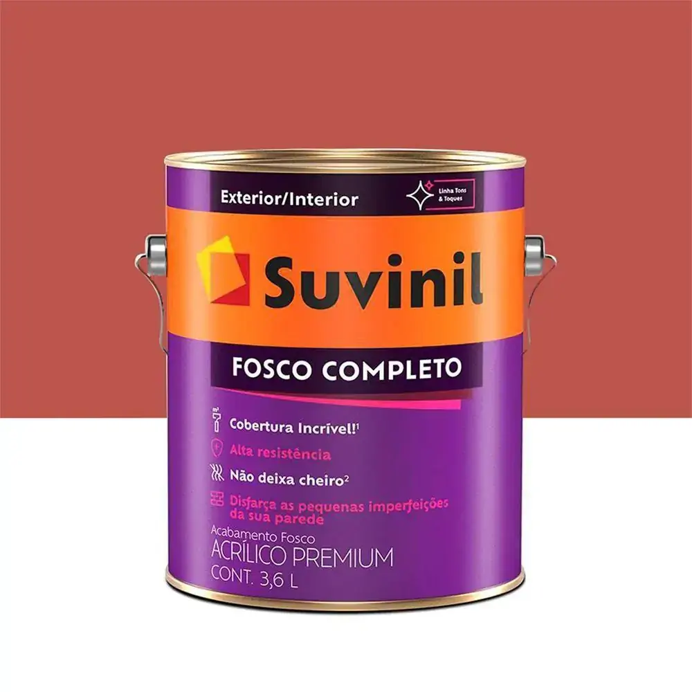 Tinta Acrílica Fosco Tomate Seco