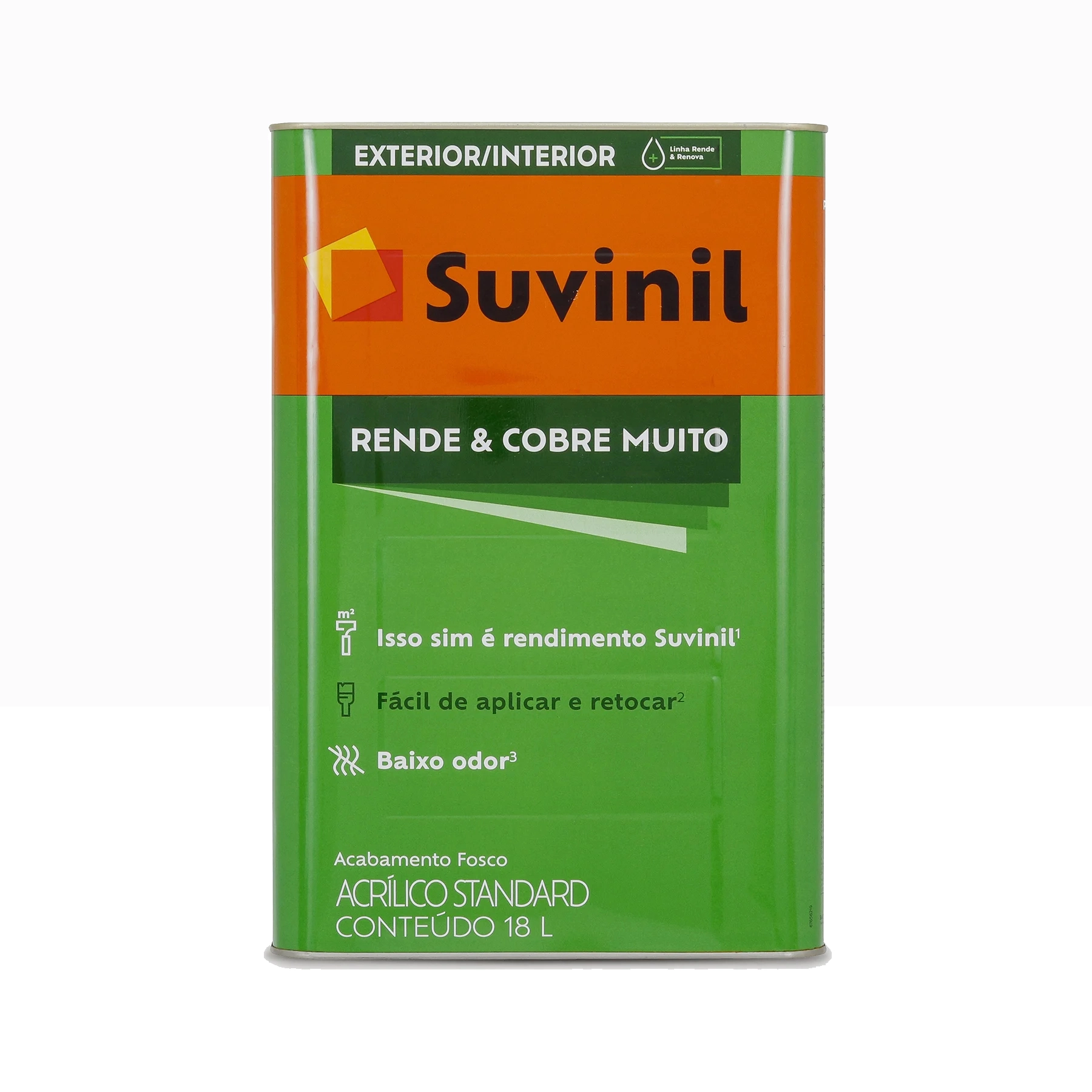 Tinta Acrílica Standard Rende & Cobre Muito Branco 18 Litros