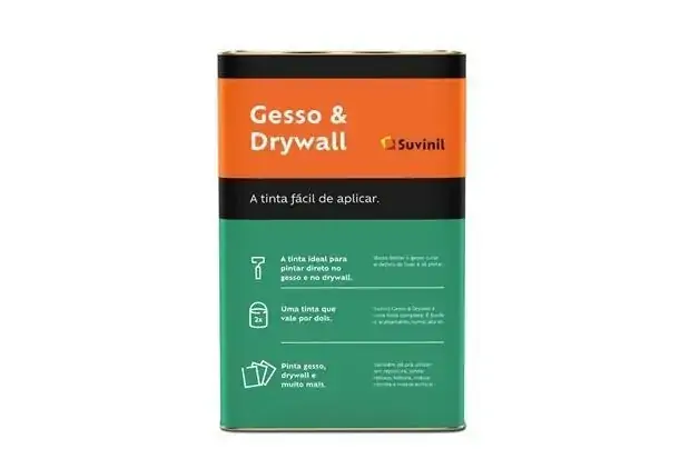 Tinta Acrílica para Gesso E Drywall Branca 18 Litros