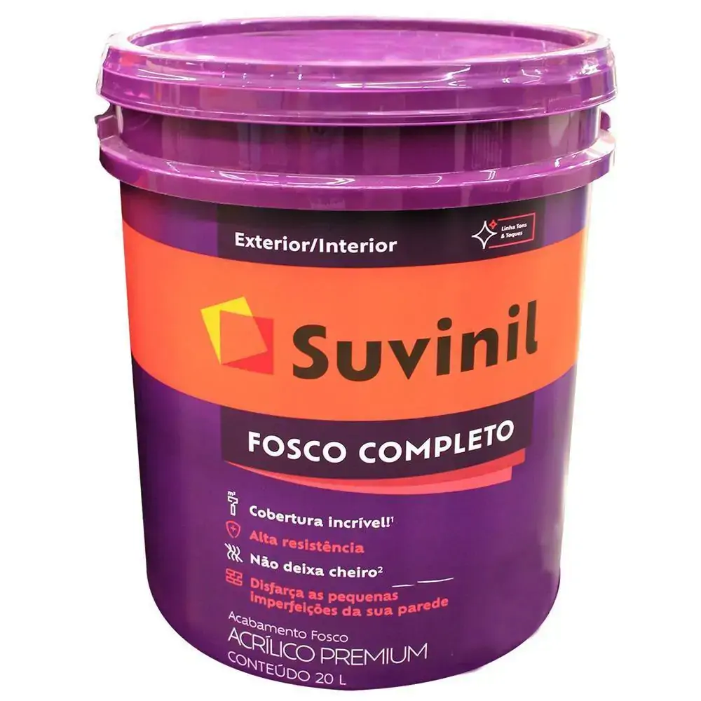 Tinta Acrílica Fosco Completo Premium Branco Neve 20 Litros