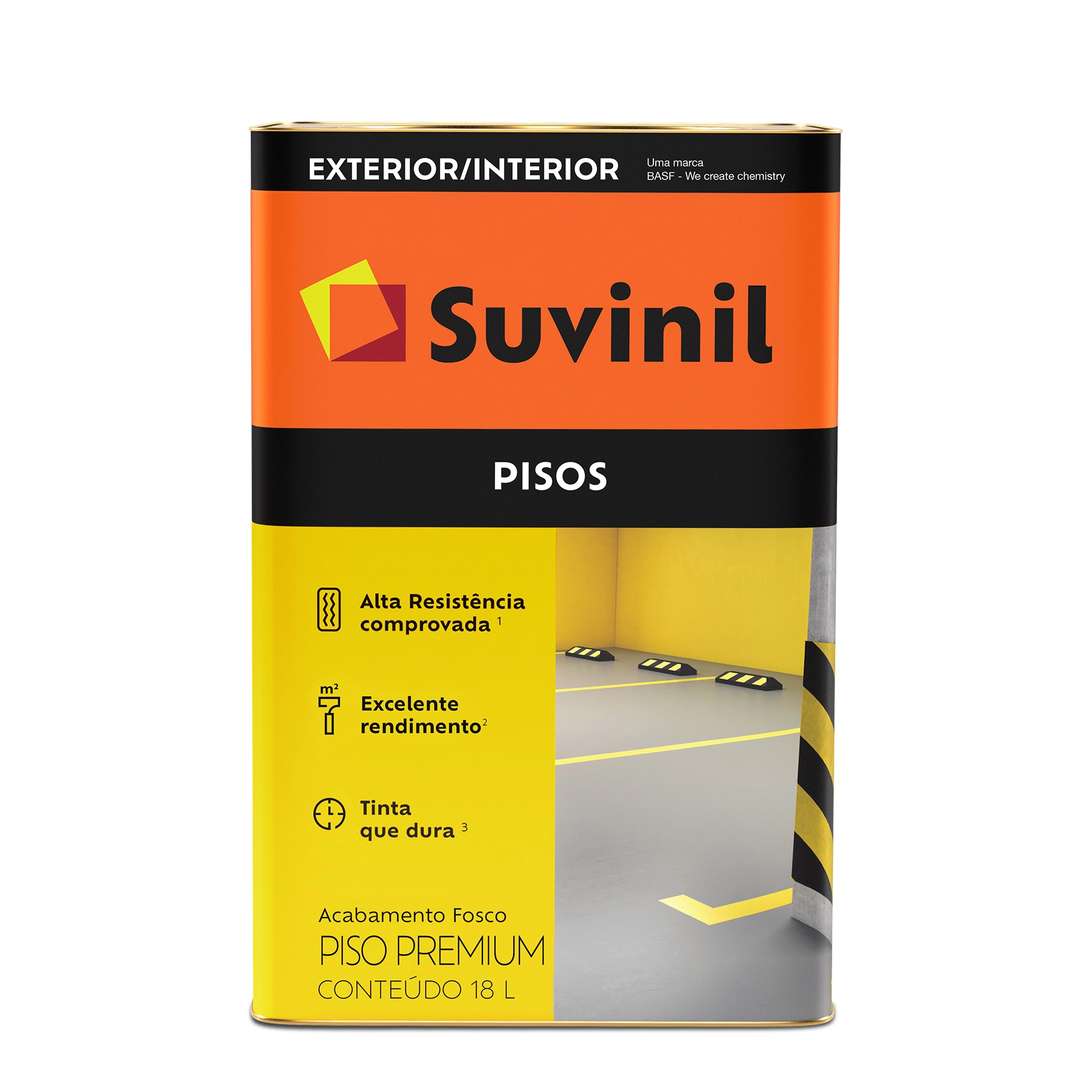 Tinta Acrílica Pisos Marrom 18L Suvinil