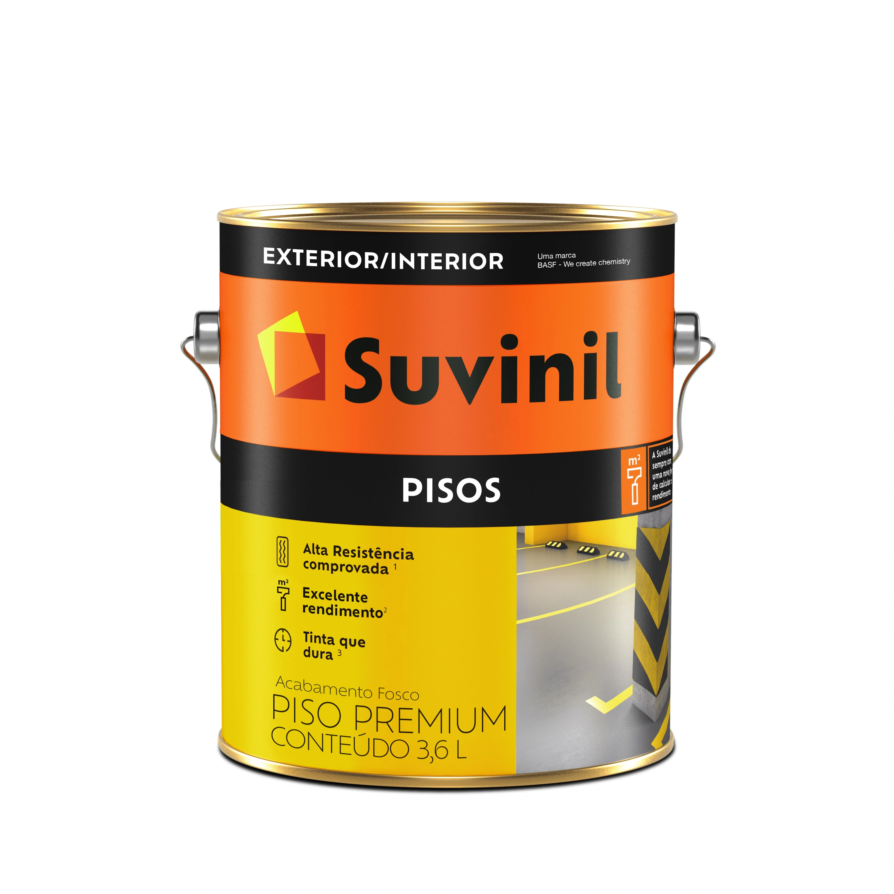 Tinta Acrílica Pisos Marrom 3,6 L Suvinil