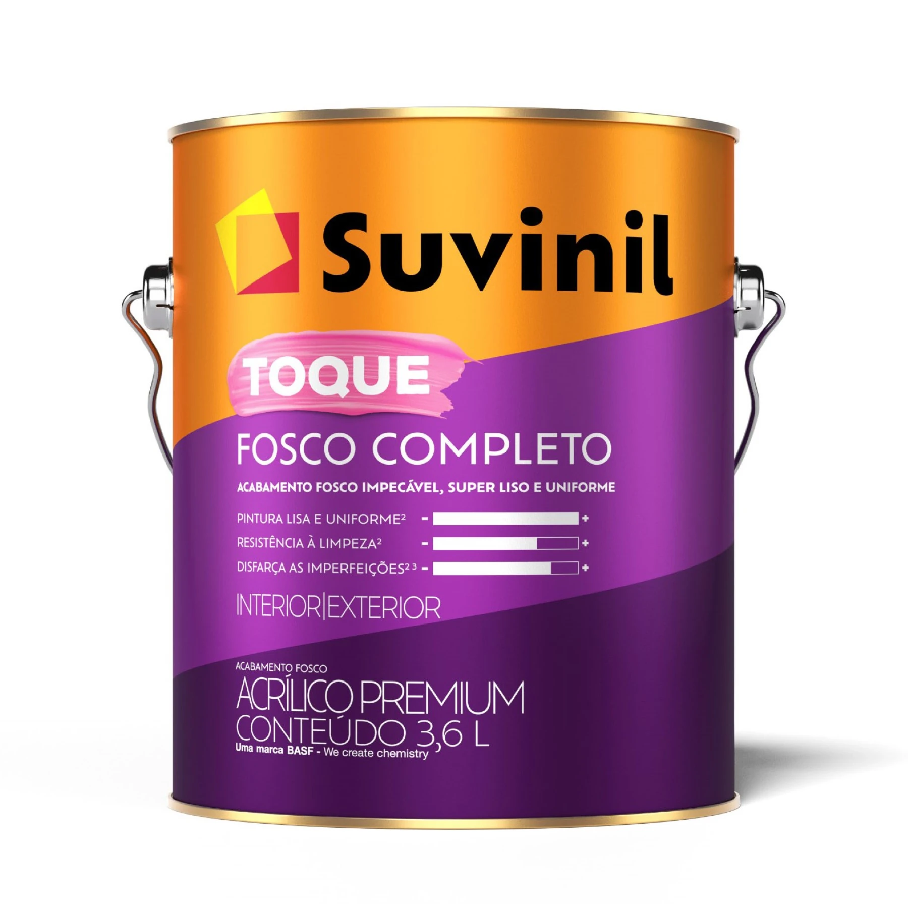 Tinta Acrílica Toque Premium Fosco Completo Interno e Externo Allure 3,6L Suvinil