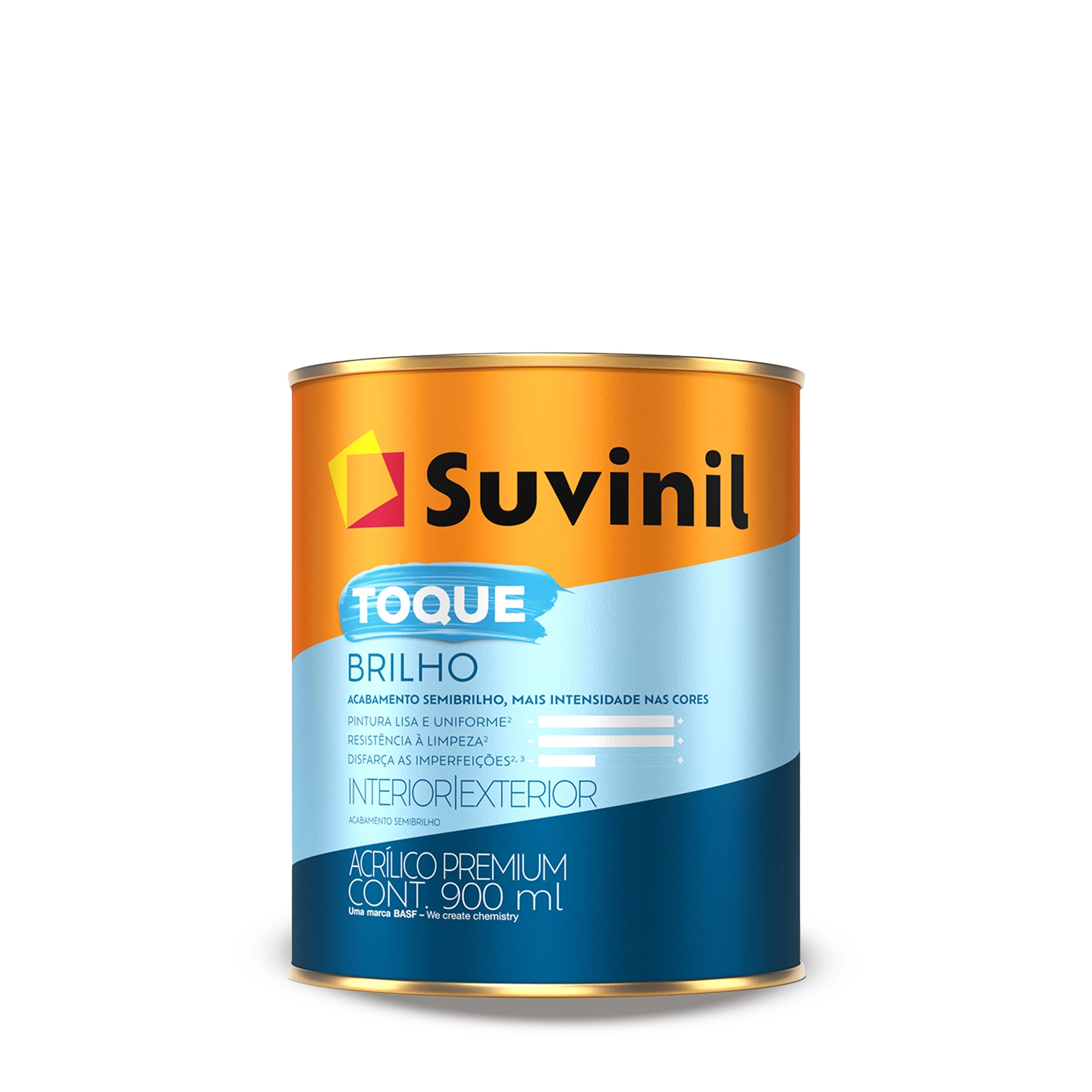 Tinta Semibrilho Acrílica Toque Premium Interno e Externo Branco Neve 0,9L Suvinil