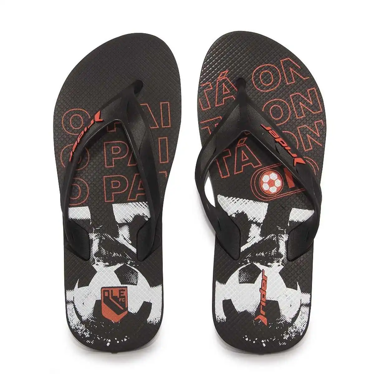 Chinelo Rider Masculino Street Olé Preto 37 38