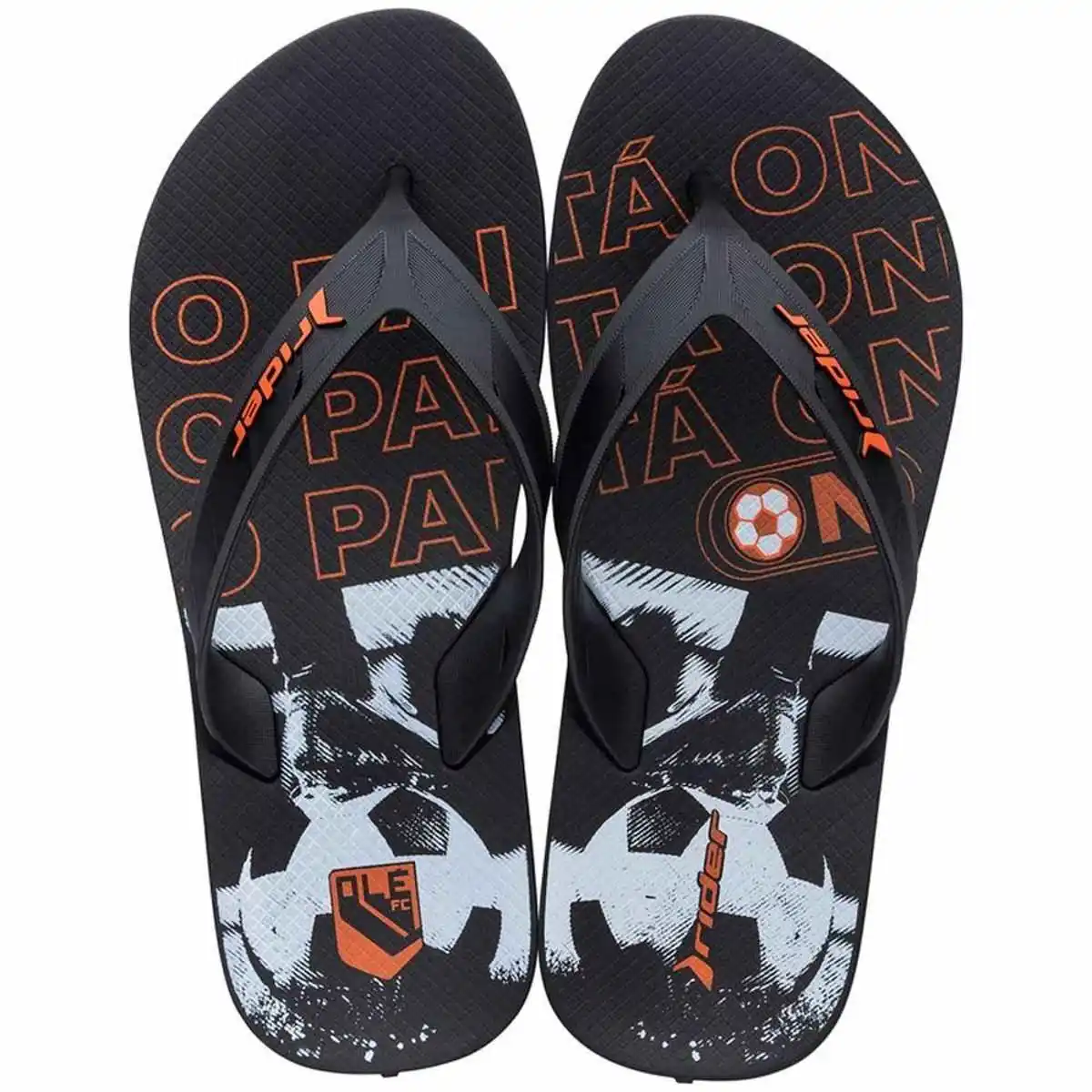 Chinelo Rider Masculino Street Olé Preto 43 44