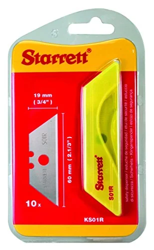 Starrett Ks01r Utility Knife Blade Dispenser, 10 Blades Per Pack