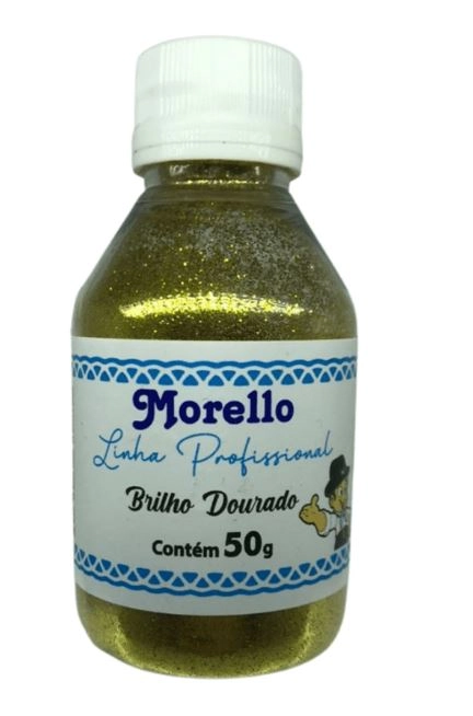 Brilho Glitter Dourado 50g Doces Morello