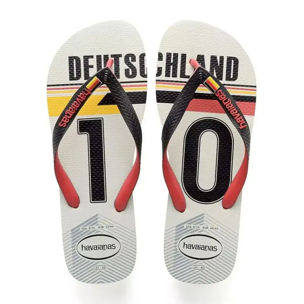 Sand Havaianas Alemanha 43/44 Bco/pto