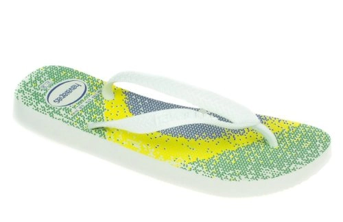 Chinelo Havaianas Brasil Torcida Branco Par