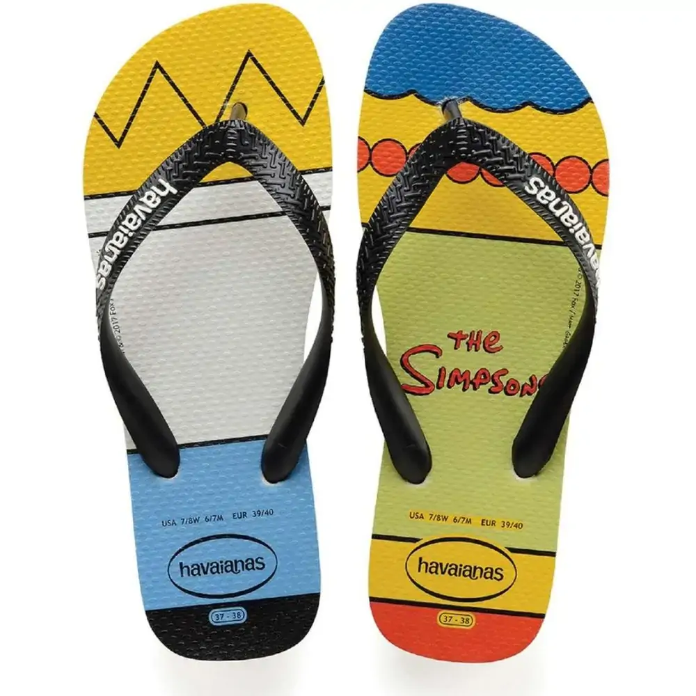 Sand Havaianas Simpsons 43/4 Bco/preto