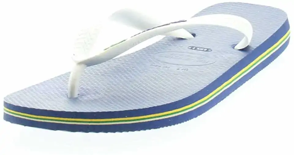 Chinelo Azul Naval Brasil Logo Havaianas N° 23/24