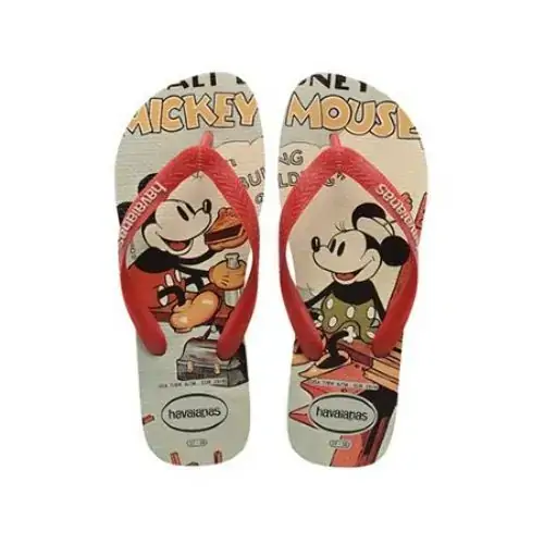 Sand.havaianas Disney Stylish Bg/palha 35/36