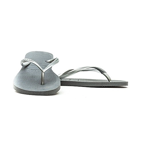 Sand Havaianas Slim 37/38 Cinza Aco