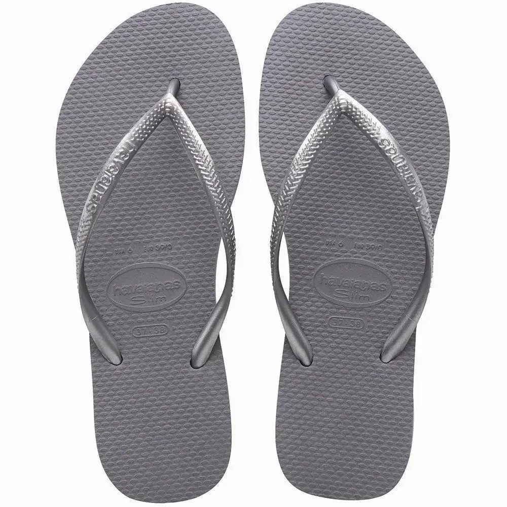 Sand Havaianas Slim 39/40 Cinza Aco
