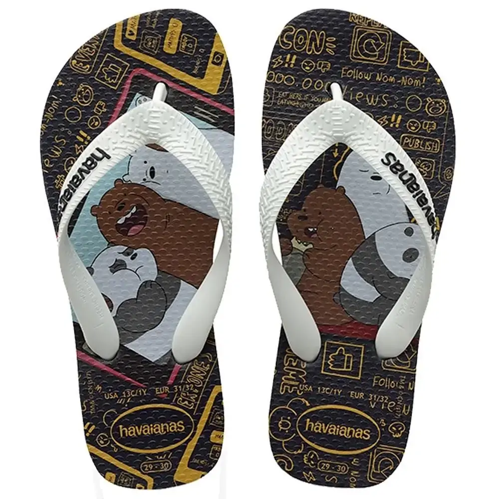 Chinelo Havaiana Kids Cartoon 33/4 Preto