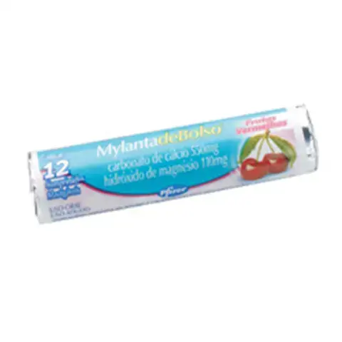 Mylanta Bolso Frutas Vermelhas 12unidade