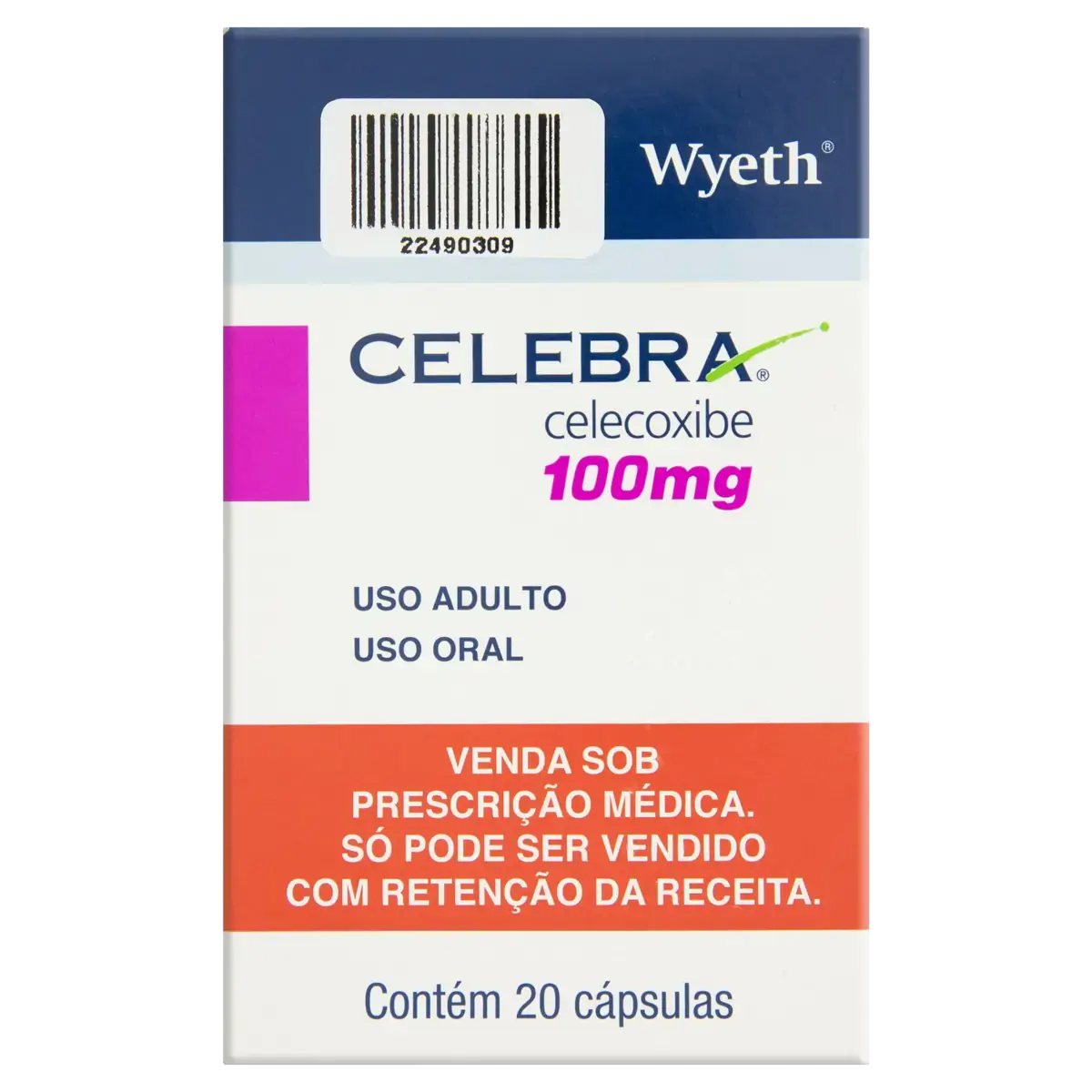 Celebra 100mg Wyeth Caixa 20 Cápsulas