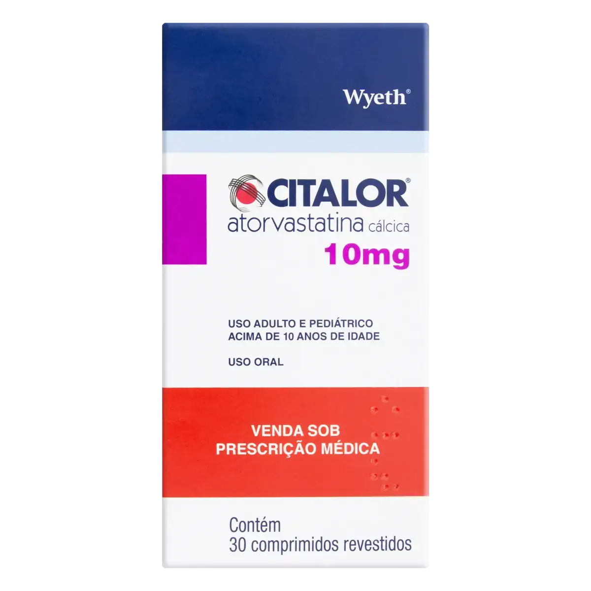 Citalor 10mg Wyeth Caixa 30 Comprimidos Revestidos