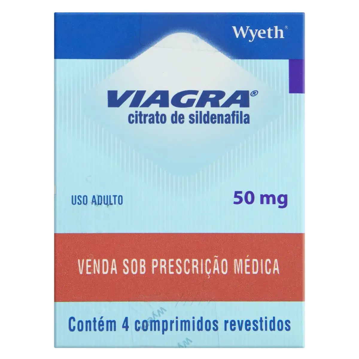 Viagra 50mg Wyeth Caixa 4 Comprimidos Revestidos