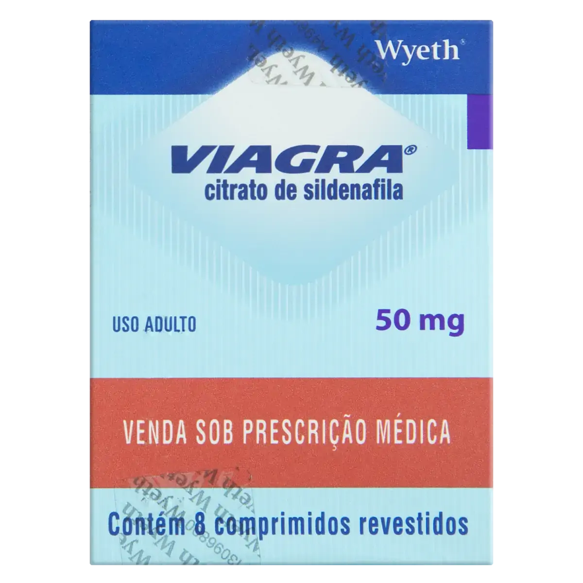 Viagra 50mg Wyeth Caixa 8 Comprimidos Revestidos