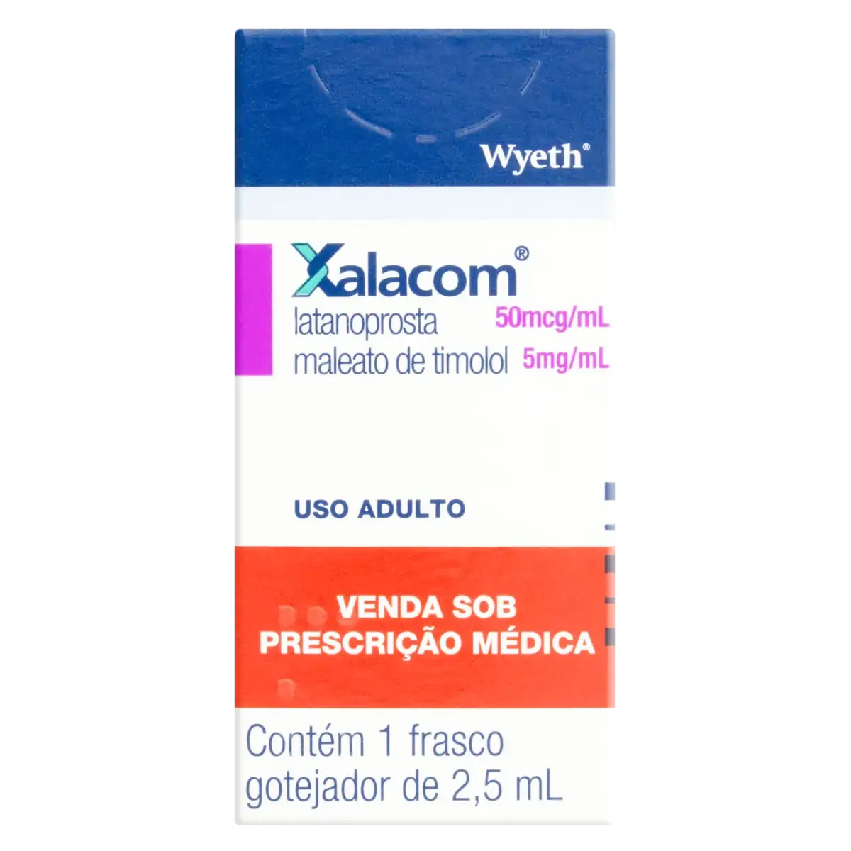 Xalacom Wyeth Caixa 2,5ml Solução Oftálmica