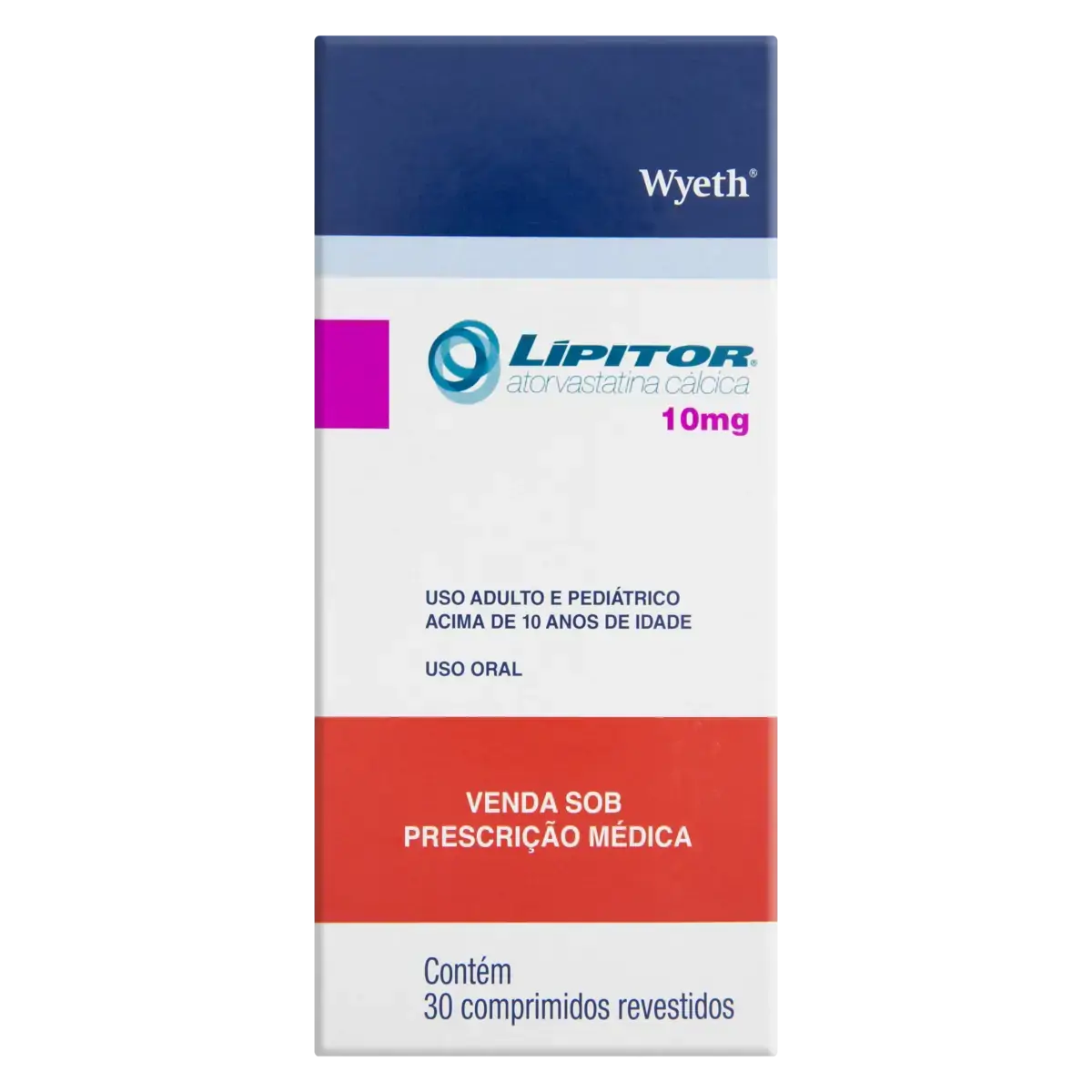 Lípitor 10mg Wyeth Caixa 30 Comprimidos Revestidos