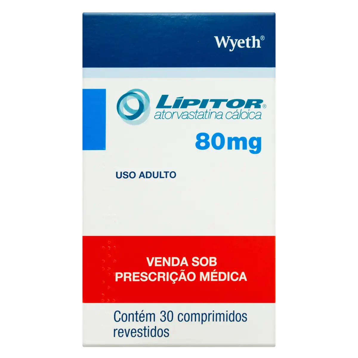 Lípitor 80mg Wyeth Caixa 30 Comprimidos Revestidos