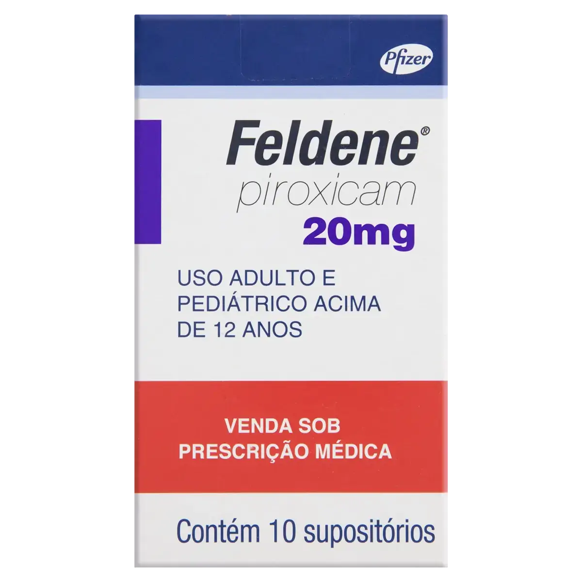 Feldene 20mg Pfizer Caixa 10 Supositórios