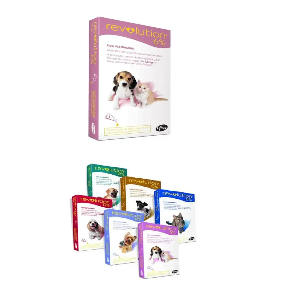 Revolution 6 Para Cães E Gatos Até 2,5kg 0,25ml