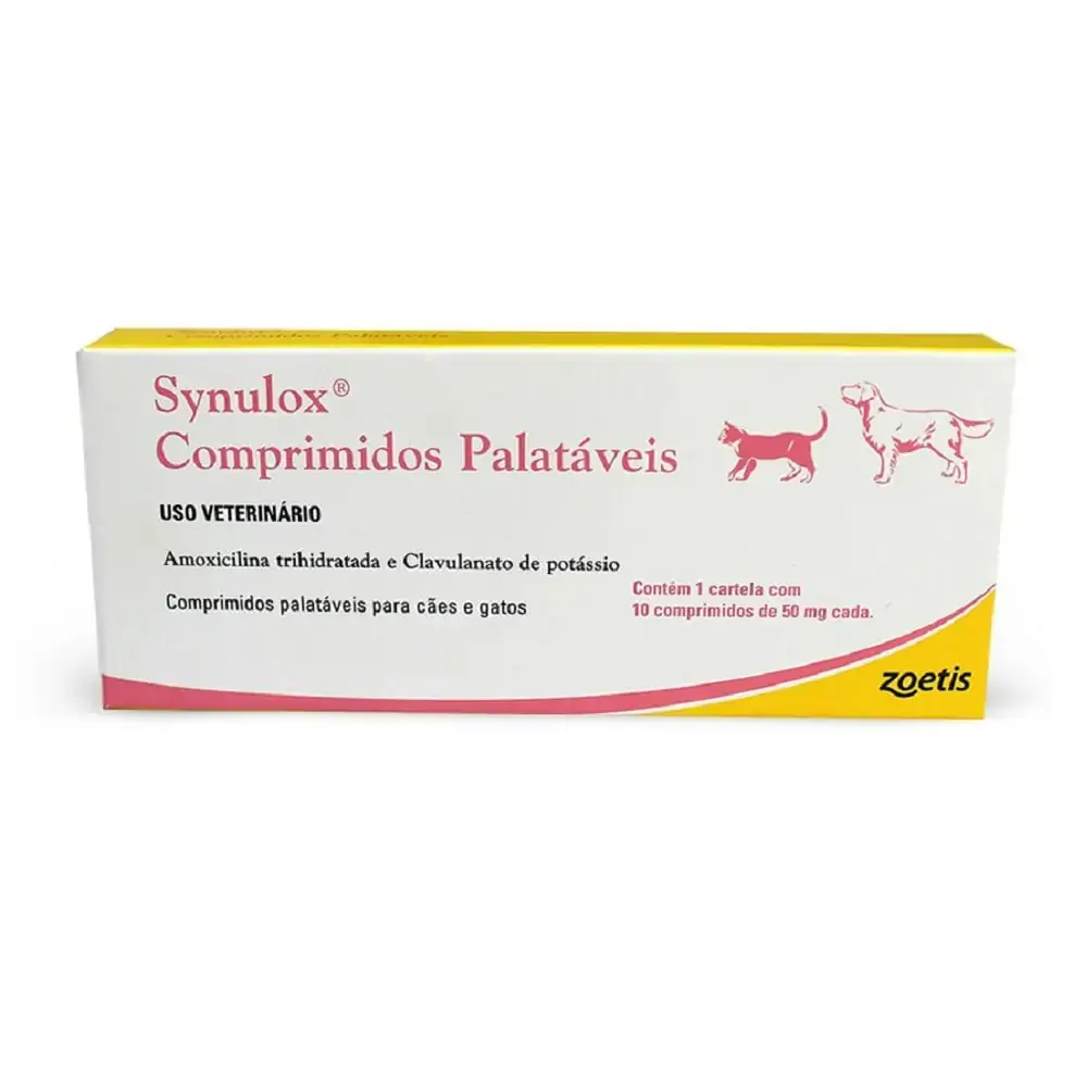 Synulox Zoetis 50mg 10 Comprimidos