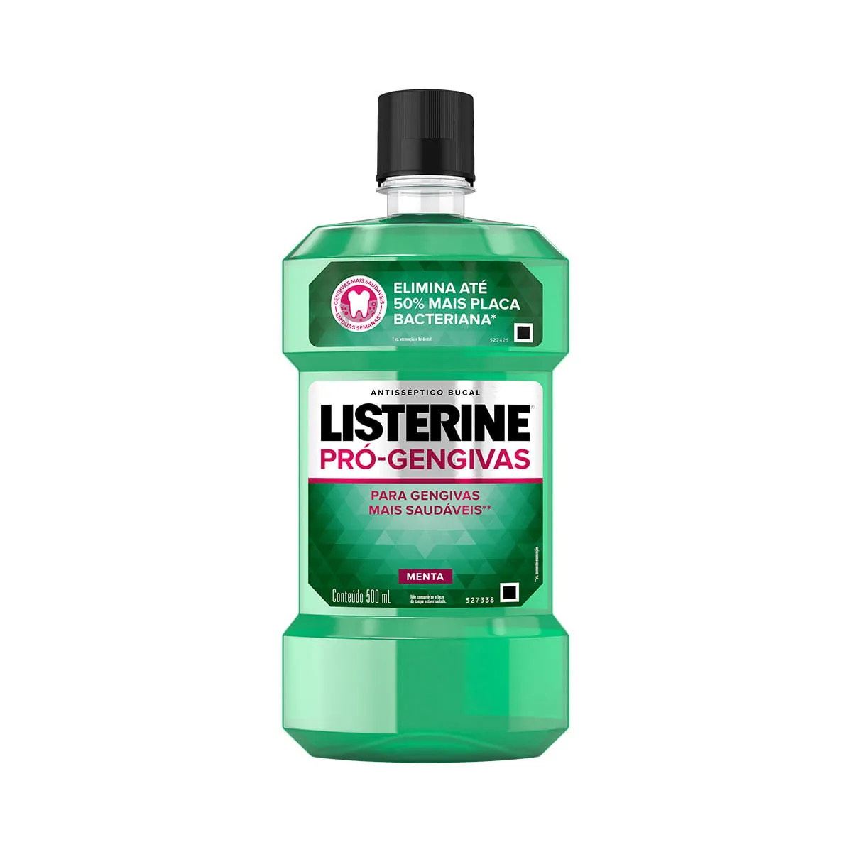 Enxaguante Bucal com Flúor Listerine Defesa Mais Benefícios Sabor Menta 500ml