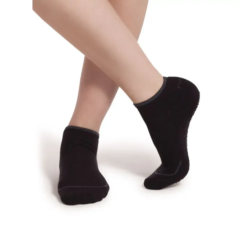Meia Puket Micro Pilates Masc.tam.34 A 39 Preto