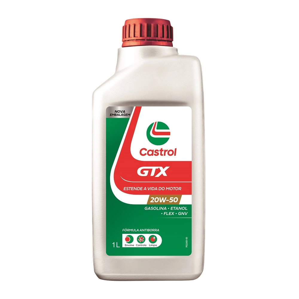 Lubrificante Antiborra 20w 50 Castrol Gtx Frasco 1l