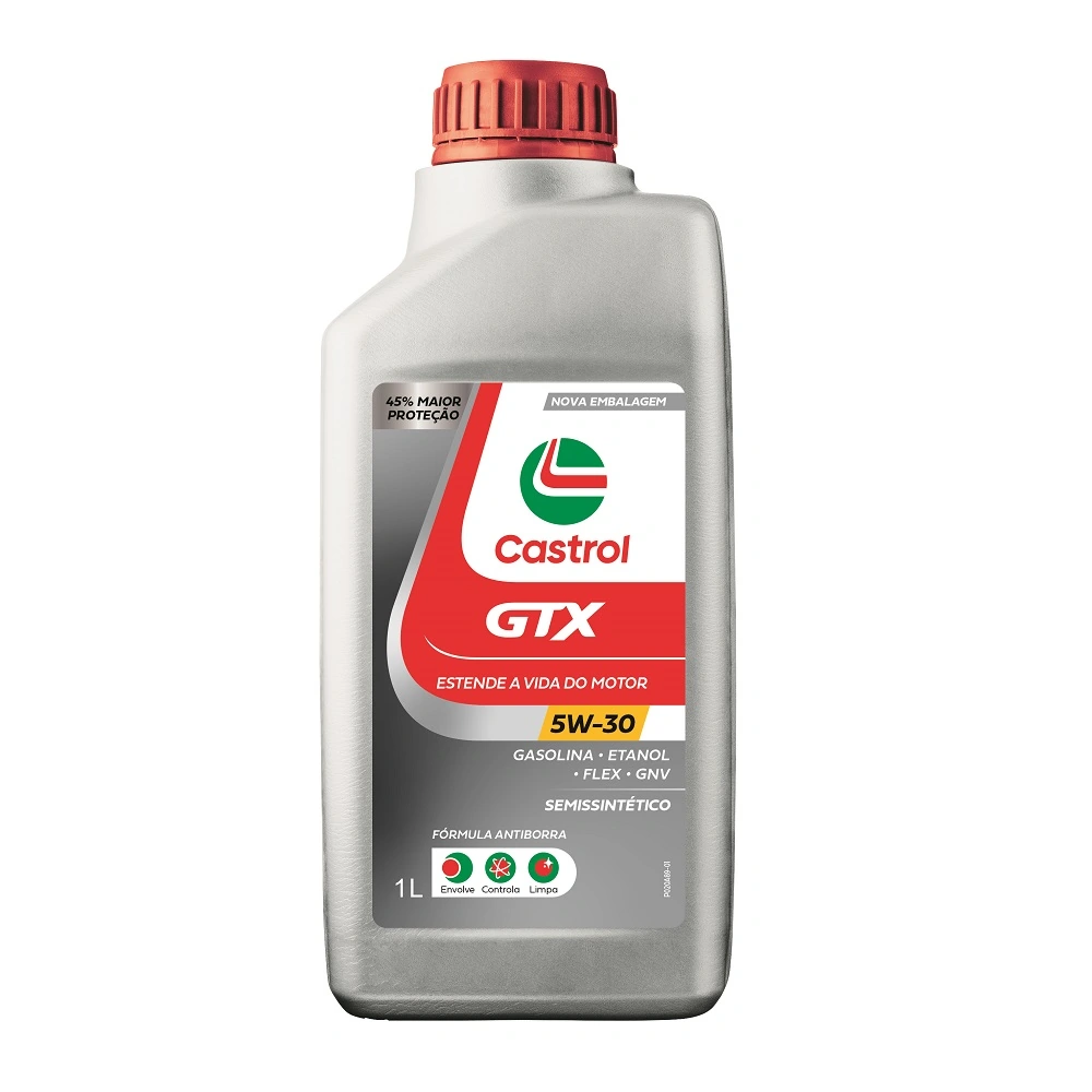 Lubrificante Semissintético Antiborra 5w 30 Castrol Gtx Ultraclean Frasco 1l