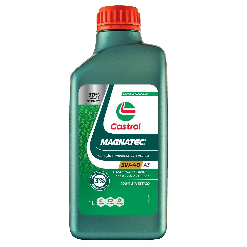 Óleo de Motor 5W40 API SP Magnatec A3B4 100% Sintético 1 Litro - CASTROL 3436621
