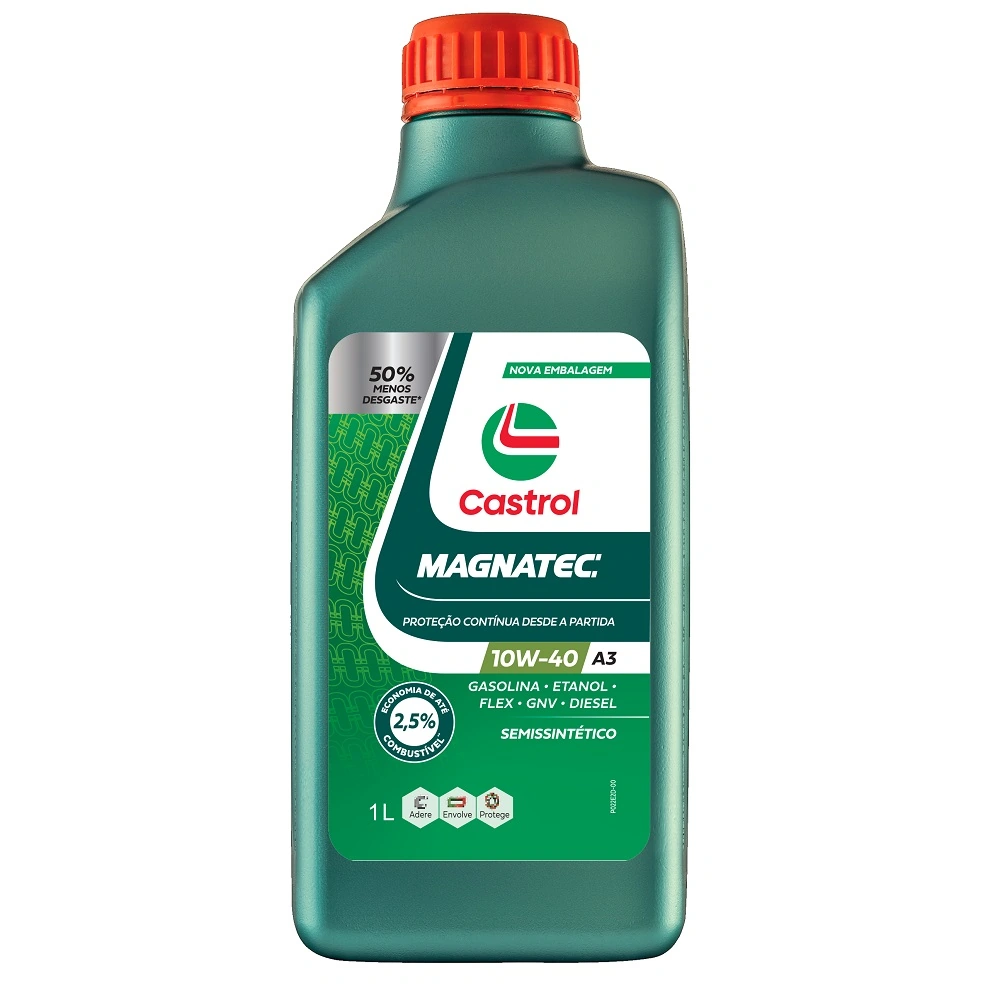 Óleo de Motor 10W40 API SP Magnatec Semi Sintético 1 Litro - CASTROL 3423498