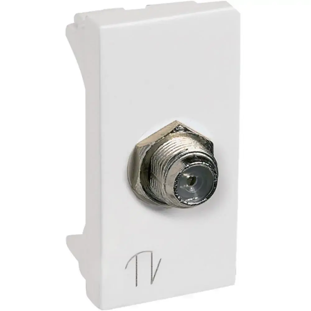 Módulo Tomada para Cabo Coaxial Pialplus Branco