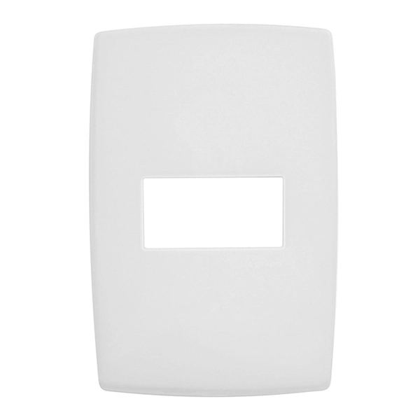 Placa para 1 Posto Horizontal 4x2´´ Pialplus Branca