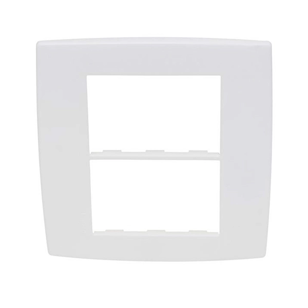 Placa para 3 + 3 Postos 4x4´´ Pialplus Branca