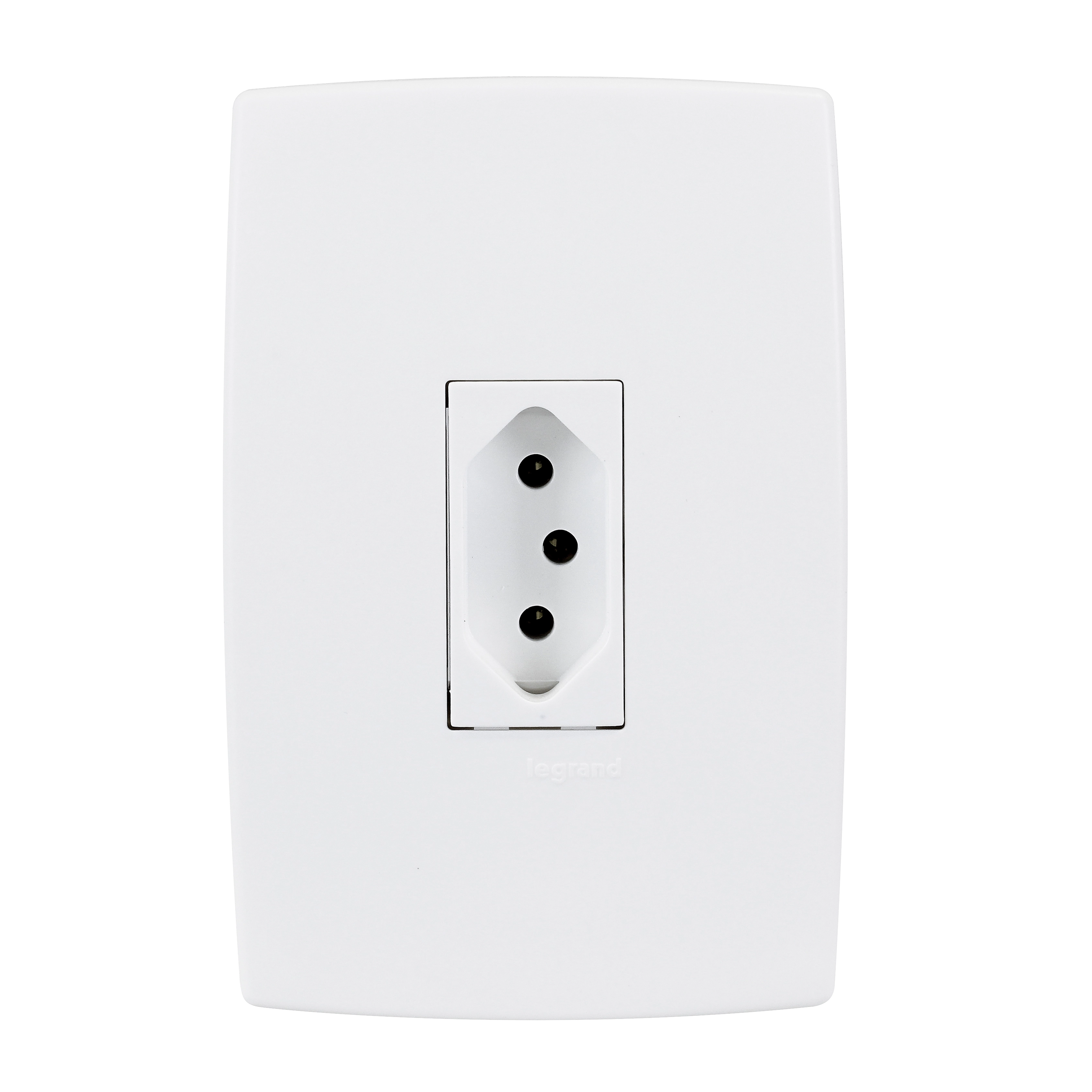 Conjunto 1 Tomada Energia 10A 4x2 Branco Pial Plus Legrand