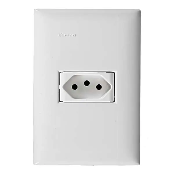Conjunto de Tomada 10A Branco Thesi Up Bticino