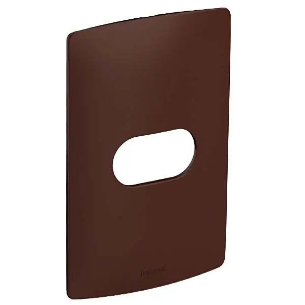Placa sem Suporte 4x2 1Módulo Marrom Nereya Pial Legrand