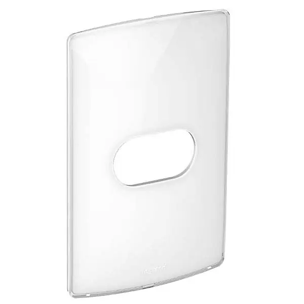 Placa sem Suporte 4x2 1Módulo Branco Gloss Nereya Pial Legrand