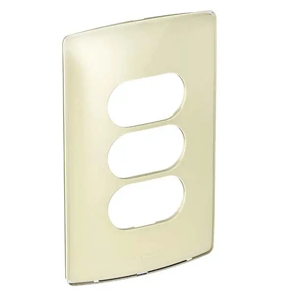 Placa sem Suporte 4x2 3Módulos Bege Nereya Pial Legrand